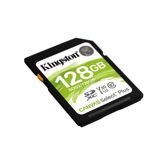 Kingston Technology Canvas Select Plus mémoire flash 128 Go SDXC Classe 10 UHS-I