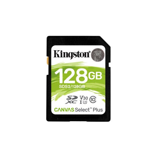 Kingston Technology Canvas Select Plus mémoire flash 128 Go SDXC Classe 10 UHS-I