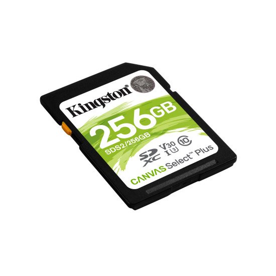 Kingston Technology Canvas Select Plus mémoire flash 256 Go SDXC Classe 10 UHS-I