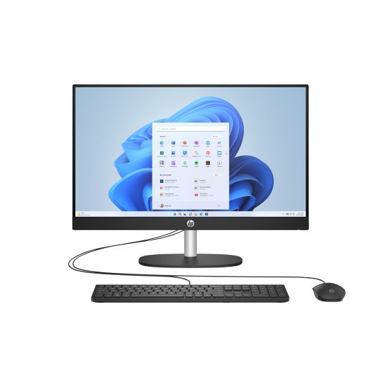 HP 24-cr0060nb AMD Ryzen™ 5 7520U 60,5 cm (23.8") 1920 x 1080 pixels PC All-in-One 16 Go LPDDR5-SDRAM 512 Go SSD Windows 11 Home Wi-Fi 6 (802.11ax) Noir