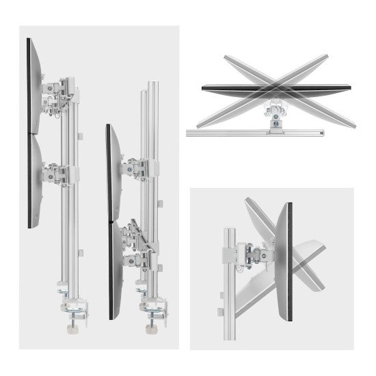 StarTech.com 6-MONITOR-ARM-A support d'écran plat pour bureau 81,3 cm (32") Blanc StarTech.com 6-MONITOR-ARM-A support d'écran plat pour bureau 81,3 cm (32") Blanc