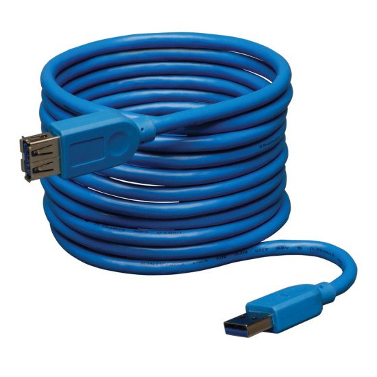 Tripp Lite U324-010 câble USB USB 3.2 Gen 1 (3.1 Gen 1) 3,05 m USB A 5 Gbit/s Bleu