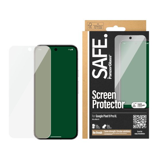 PanzerGlass SAFE. by ® Screen Protector Google Pixel 9 Pro XL | Ultra-Wide Fit Protection d'écran transparent 1 pièce(s) PanzerGlass SAFE. by ® Screen Protector Google Pixel 9 Pro XL | Ultra-Wide Fit Protection d'écran transparent 1 pièce(s)
