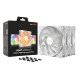 be quiet! Light Wings LX 140 mm PWM | Ventilateur PC ARGB White high-speed, Pack de 3