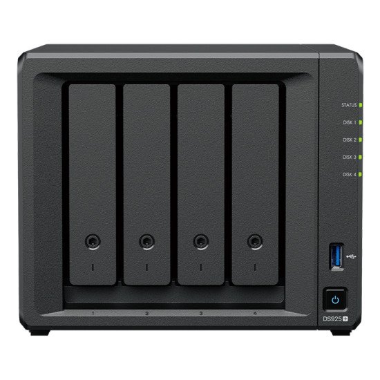 Synology DiskStation DS925+ serveur de stockage NAS Ryzen Embedded V1500B 4 Go DDR4 0 To Noir Synology DiskStation DS925+ serveur de stockage NAS Ryzen Embedded V1500B 4 Go DDR4 0 To Noir