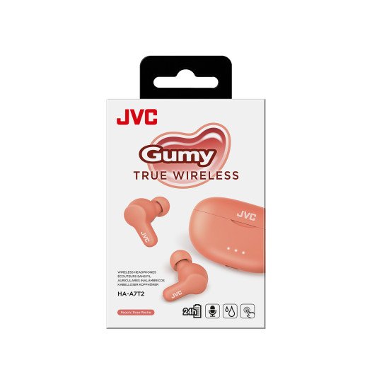 JVC HA-A7T2 Casque True Wireless Stereo (TWS) Ecouteurs Appels/Musique Micro-USB Bluetooth Rose