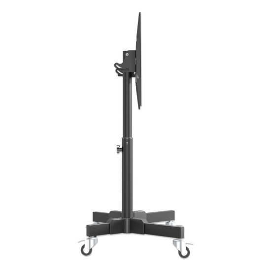 Manhattan Supporte une TV de 23" à 70" jusqu'à 40 kg, Inclinaison de +45°, faible hauteur, idéal pour les scènes et les notes de présentation, noir