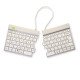 R-Go Tools Clavier ergonomique R-Go Split Break avec logiciel de pause, clavier ergonomique divisé, AZERTY (BE), bluetooth, blanc