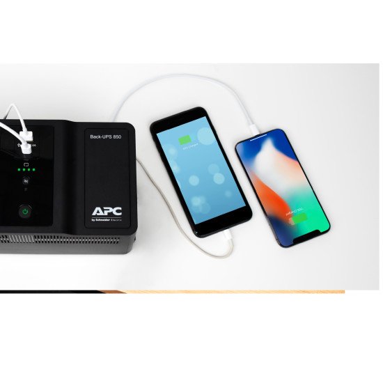 APC Back-UPS 850VA 230V USB Type-C and A charging ports - (Offline-) USV - USB Typ C alimentation d'énergie non interruptible Veille 800 VA 520 W