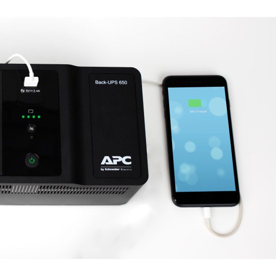 APC Back-UPS 650VA 230V 1 USB charging port - (Offline-) USV alimentation d'énergie non interruptible Veille 400 W