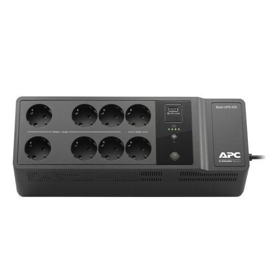 APC Back-UPS 650VA 230V 1 USB charging port - (Offline-) USV alimentation d'énergie non interruptible Veille 400 W