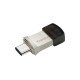 Transcend JetFlash 890 lecteur USB flash 128 Go USB Type-A / USB Type-C 3.2 Gen 1 (3.1 Gen 1) Noir, Argent