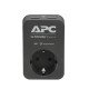 APC PME1WU2B-GR protection surtension 1 sortie(s) CA 230 V Noir, Gris