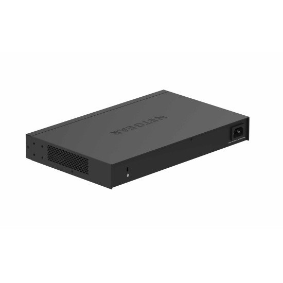 Netgear GS324P Non-géré Gigabit Ethernet (10/100/1000) Noir 1U Connexion Ethernet, supportant l'alimentation via ce port (PoE)