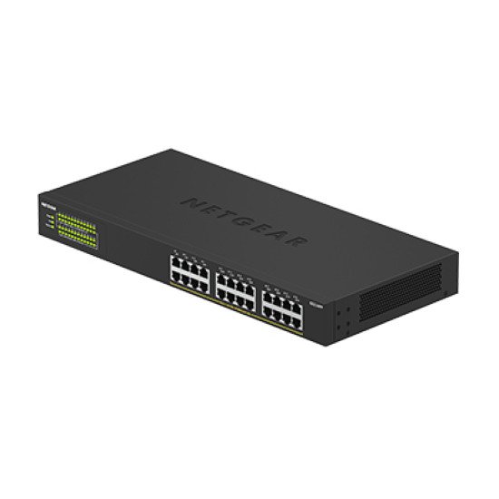 Netgear GS324PP Non-géré Gigabit Ethernet (10/100/1000) Noir Connexion Ethernet, supportant l'alimentation via ce port (PoE)