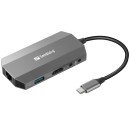 Sandberg USB-C 6-in1 Travel Dock
