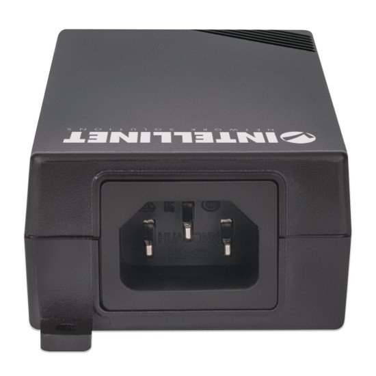 Intellinet Injecteur PoE+ Gigabit haute puissance, 1 port 30 W, conforme IEEE 802.3at/af, boîtier plastique, Alimentation par Ethernet, Power Over Ethernet, garantie de 3 ans