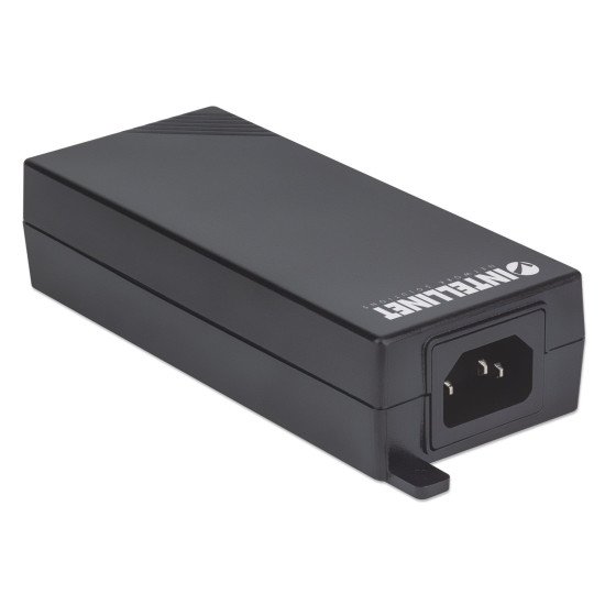Intellinet Injecteur PoE+ Gigabit haute puissance, 1 port 30 W, conforme IEEE 802.3at/af, boîtier plastique, Alimentation par Ethernet, Power Over Ethernet, garantie de 3 ans