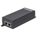 Intellinet Injecteur PoE+ Gigabit haute puissance, 1 port 30 W, conforme IEEE 802.3at/af, boîtier plastique, Alimentation par Ethernet, Power Over Ethernet, garantie de 3 ans
