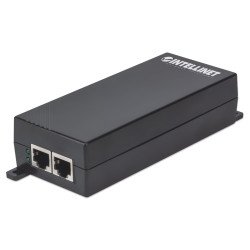 Intellinet Injecteur PoE+ Gigabit haute puissance, 1 port 30 W, conforme IEEE 802.3at/af, boîtier plastique, Alimentation par Ethernet, Power Over Ethernet, garantie de 3 ans