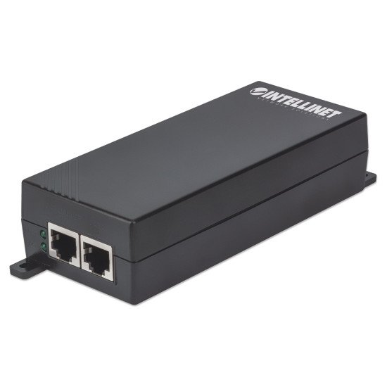 Intellinet Injecteur PoE+ Gigabit haute puissance, 1 port 30 W, conforme IEEE 802.3at/af, boîtier plastique, Alimentation par Ethernet, Power Over Ethernet, garantie de 3 ans