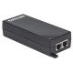 Intellinet Injecteur PoE+ Gigabit haute puissance, 1 port 30 W, conforme IEEE 802.3at/af, boîtier plastique, Alimentation par Ethernet, Power Over Ethernet, garantie de 3 ans