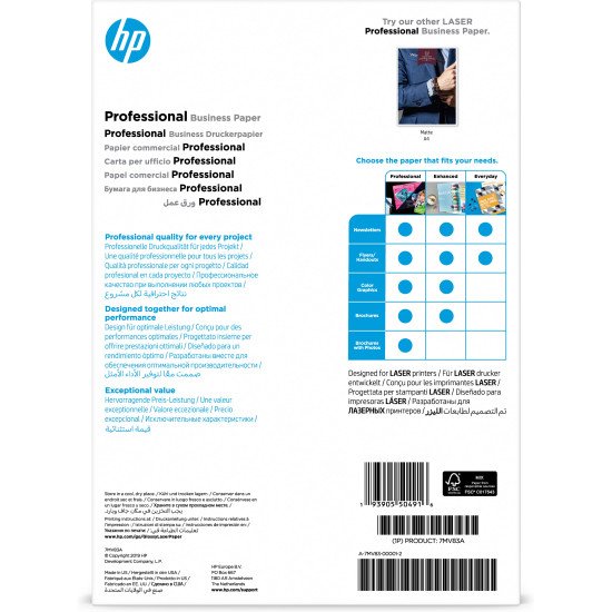 HP Professional Business Paper, Glossy, 200 g/m2, A4 (210 x 297 mm), 150 sheets