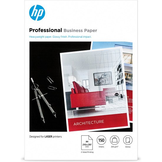 HP Professional Business Paper, Glossy, 200 g/m2, A4 (210 x 297 mm), 150 sheets