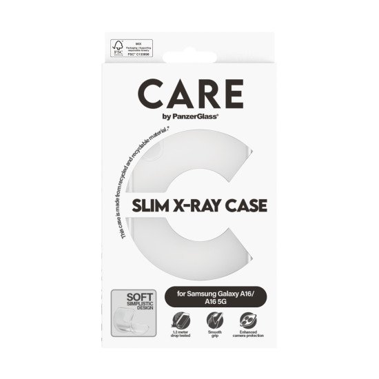 PanzerGlass CARE™ by ® X-Ray Case Samsung Galaxy A16 4G | A16 5G coque de protection pour téléphones portables Housse Transparent