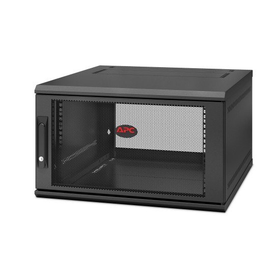 APC NetShelter WX 6U Single Hinged Wall-mount Enclosure 600mm Deep Rack monté sur le mur Noir