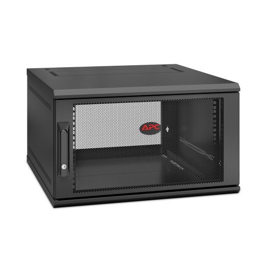 APC NetShelter WX 6U Single Hinged Wall-mount Enclosure 600mm Deep Rack monté sur le mur Noir