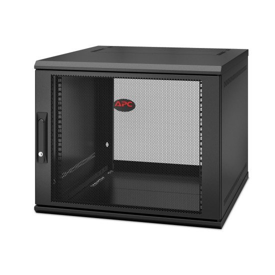 APC NetShelter WX 9U Single Hinged Wall-mount Enclosure 600mm Deep Rack monté sur le mur Noir