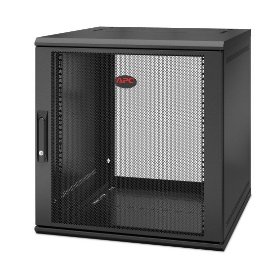 APC NetShelter WX 12U Single Hinged Wall-mount Enclosure 600mm Deep Rack monté sur le mur Noir