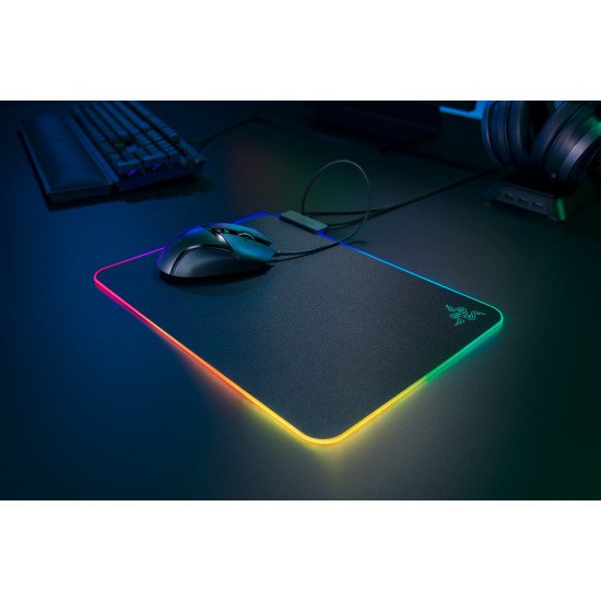 Razer Firefly V2 Tapis de souris de jeu Noir