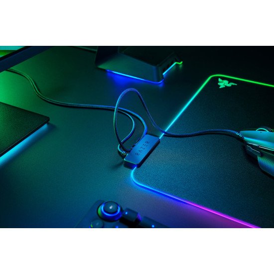 Razer Firefly V2 Tapis de souris de jeu Noir