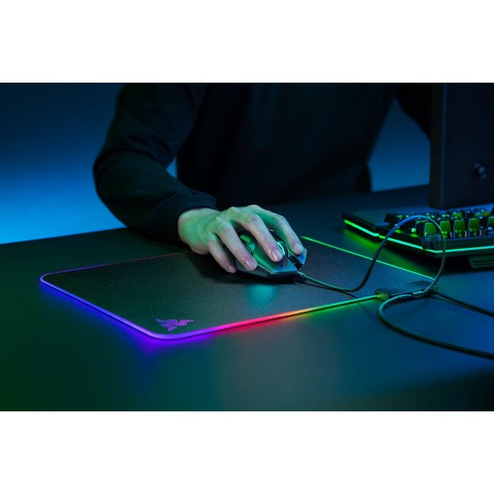 Razer Firefly V2 Tapis de souris de jeu Noir