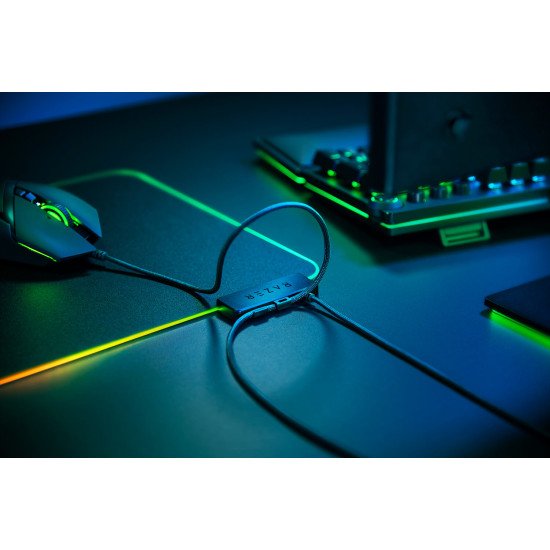 Razer Firefly V2 Tapis de souris de jeu Noir