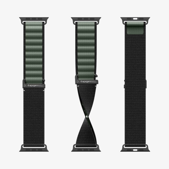 Spigen WBF1 Bande Noir, Vert Tissu