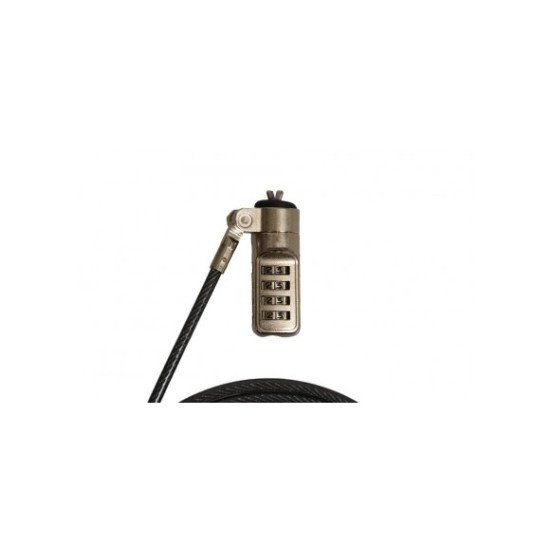 Port Designs 901213/25 câble antivol Noir, Acier inoxydable 2 m Port Designs 901213/25 câble antivol Noir, Acier inoxydable 2 m