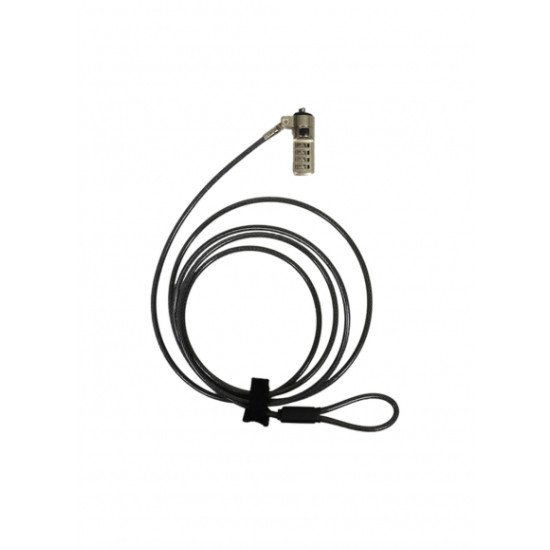 Port Designs 901213/25 câble antivol Noir, Acier inoxydable 2 m Port Designs 901213/25 câble antivol Noir, Acier inoxydable 2 m