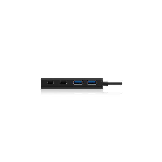ICY BOX IB-HUB1426-CPD USB 3.2 Gen 1 (3.1 Gen 1) Type-C 5000 Mbit/s Noir