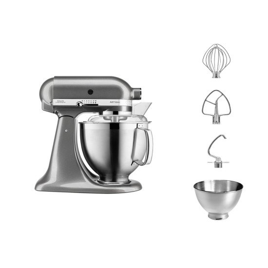KitchenAid ARTISAN 5KSM185PS robot de cuisine 300 W 4,8 L Argent KitchenAid ARTISAN 5KSM185PS robot de cuisine 300 W 4,8 L Argent