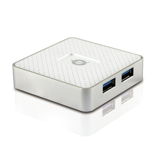 Conceptronic HUBBIES03W USB 3.2 Gen 1 (3.1 Gen 1) Type-A 5000 Mbit/s Blanc