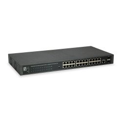 LevelOne GEP-2652 commutateur réseau Géré L2 Gigabit Ethernet (10/100/1000) Connexion Ethernet POE Gris