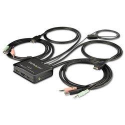 StarTech.com Commutateur KVM HDMI à 2 ports avec câbles incorporés - USB 4K 60Hz StarTech.com Commutateur KVM HDMI à 2 ports avec câbles incorporés - USB 4K 60Hz