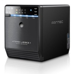 Fantec QB-35U31R boîtier de disques Tower Noir Fantec QB-35U31R boîtier de disques Tower Noir