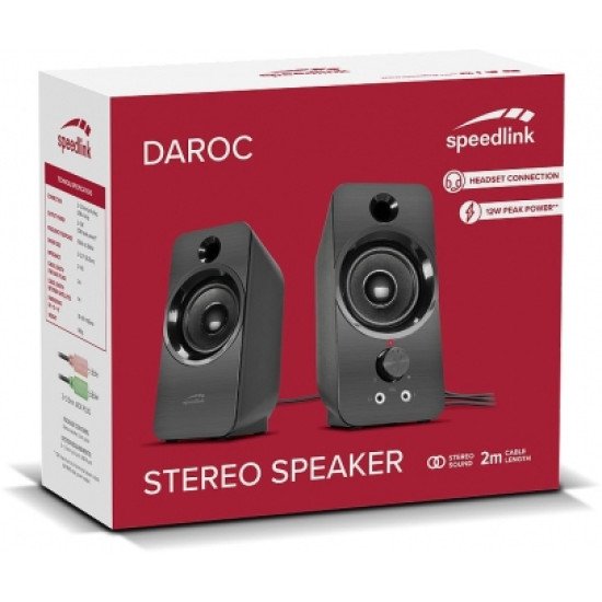 SPEEDLINK DAROC Noir Avec fil 6 W