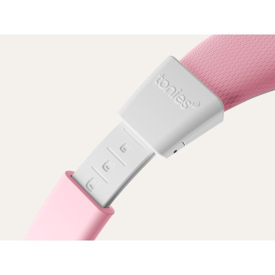 tonies 10003272 casque Casques Sans fil Arceau Musique/Quotidien USB Type-C Bluetooth Rose, Blanc