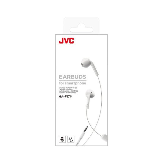 JVC HA-F17M Casque Avec fil Ecouteurs Appels/Musique Blanc