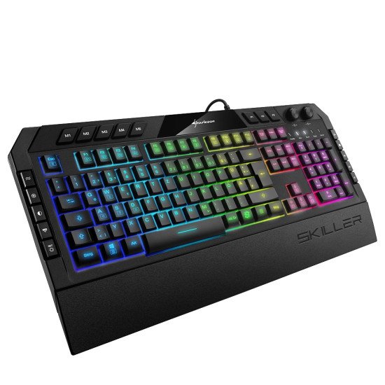 Sharkoon Skiller SGK5 clavier Gaming USB QWERTZ Allemand Noir